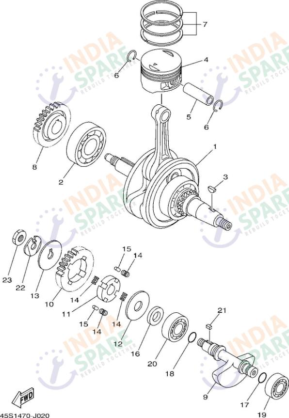 CRANKSHAFT & PISTON